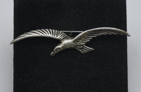 Vintage Handmade Silver Seagull Brooch