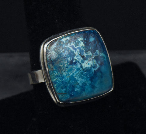 Vintage Handmade Shattuckite Sterling Silver Ring - Size 8.5