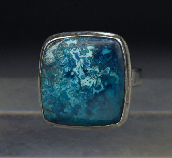 Vintage Handmade Shattuckite Sterling Silver Ring - Size 8.5