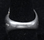 Vintage Sterling Silver and Gold Dome Ring - Size 8
