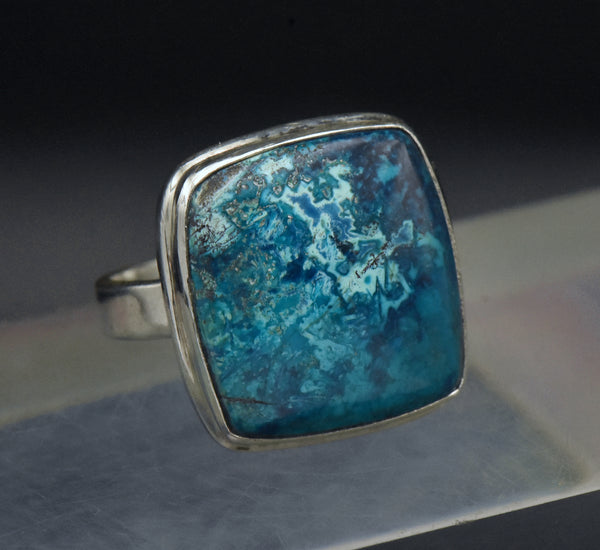 Vintage Handmade Shattuckite Sterling Silver Ring - Size 8.5