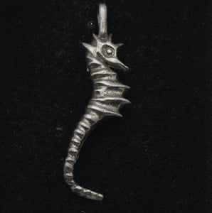 Vintage Sterling Silver Seahorse Pendant