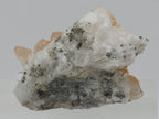 Siderite on Quartz Crystal Cluster Mineral Specimen - Romania
