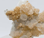 Siderite on Quartz Crystal Cluster Mineral Specimen - Romania