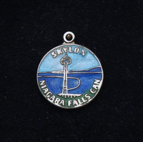 Vintage Skylon Tower Niagara Falls Sterling Silver Souvenir Charm