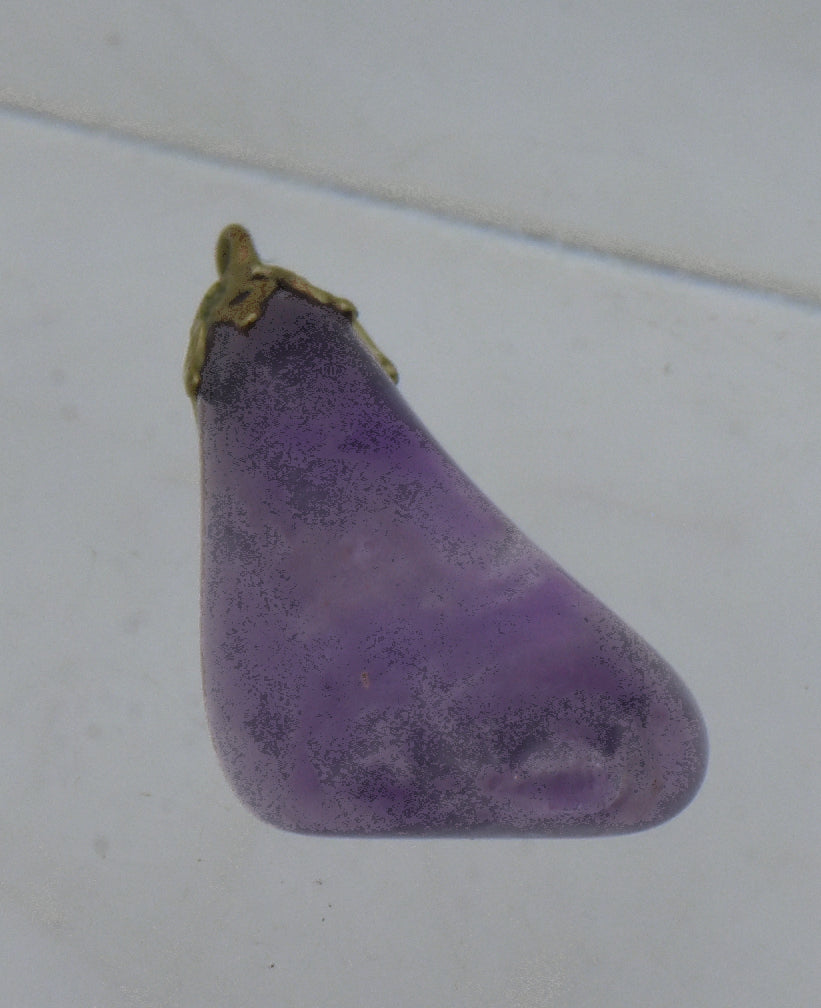 Vintage Tumbled Amethyst Pendant