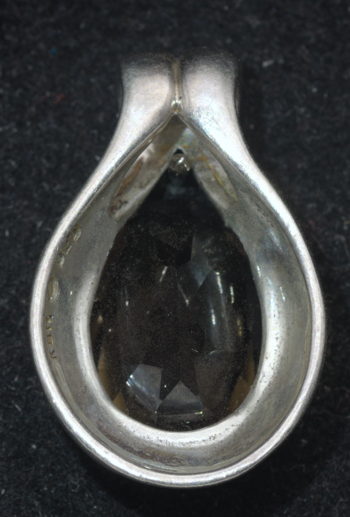 Kabana - Vintage Smoky Quartz Sterling Silver Pendant