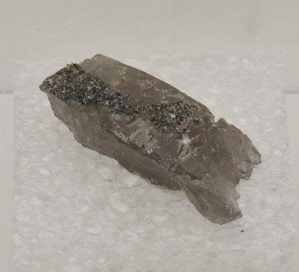 Hematite on Smoky Quartz Thumbnail Specimen - Nevada