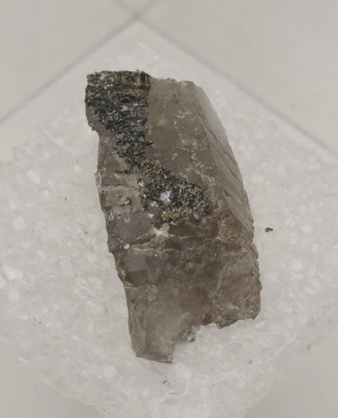 Hematite on Smoky Quartz Thumbnail Specimen - Nevada