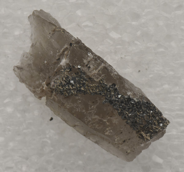 Hematite on Smoky Quartz Thumbnail Specimen - Nevada