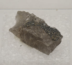 Hematite on Smoky Quartz Thumbnail Specimen - Nevada