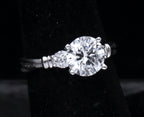 Diamonique - Sterling Silver Cubic Zirconia Ring - Size 6.25