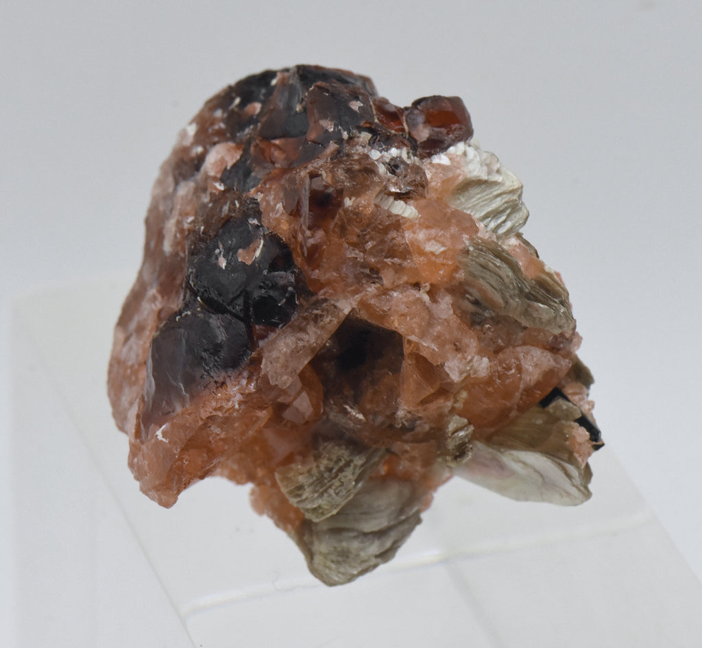 Spessartine Garnet with Muscovite Mineral Specimen - Brazil