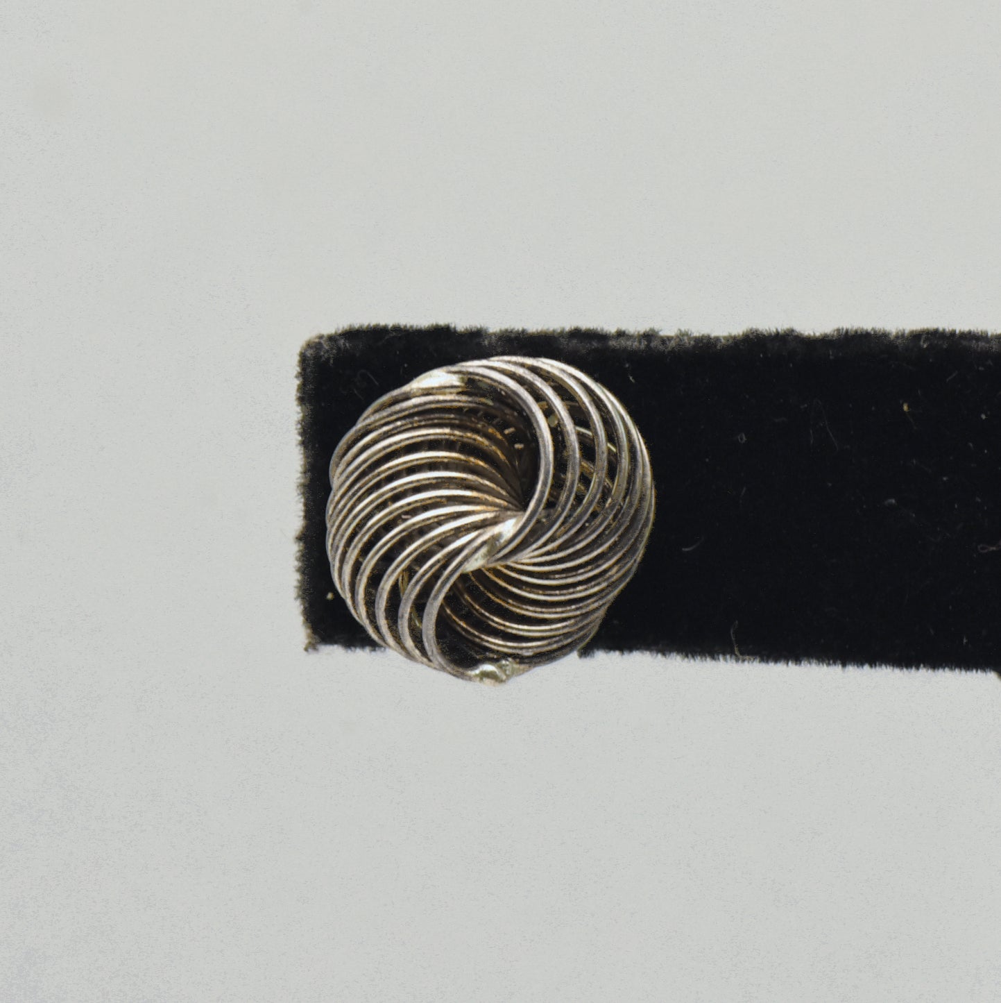 UNMATCHED Vintage Sterling Silver Wire Knot Stud Earring