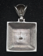 Vintage Sterling Silver Inlaid Mother of Pearl Pendant