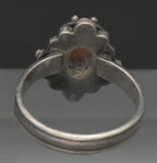 Vintage Handmade Sunstone Sterling Silver Ring - Size 7.5