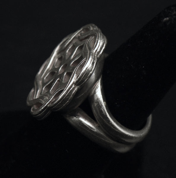 Slane & Slane - Vintage Sterling Silver Fenestra Ring - Size 6.75