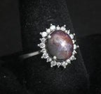 Vintage Star Sapphire/Ruby Sterling Silver Ring - Size 10