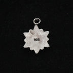Vintage Sterling Silver and Red Enamel Pendant