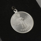 Vintage Sterling Silver "Sunday's Child" Birthday Charm Inscribed