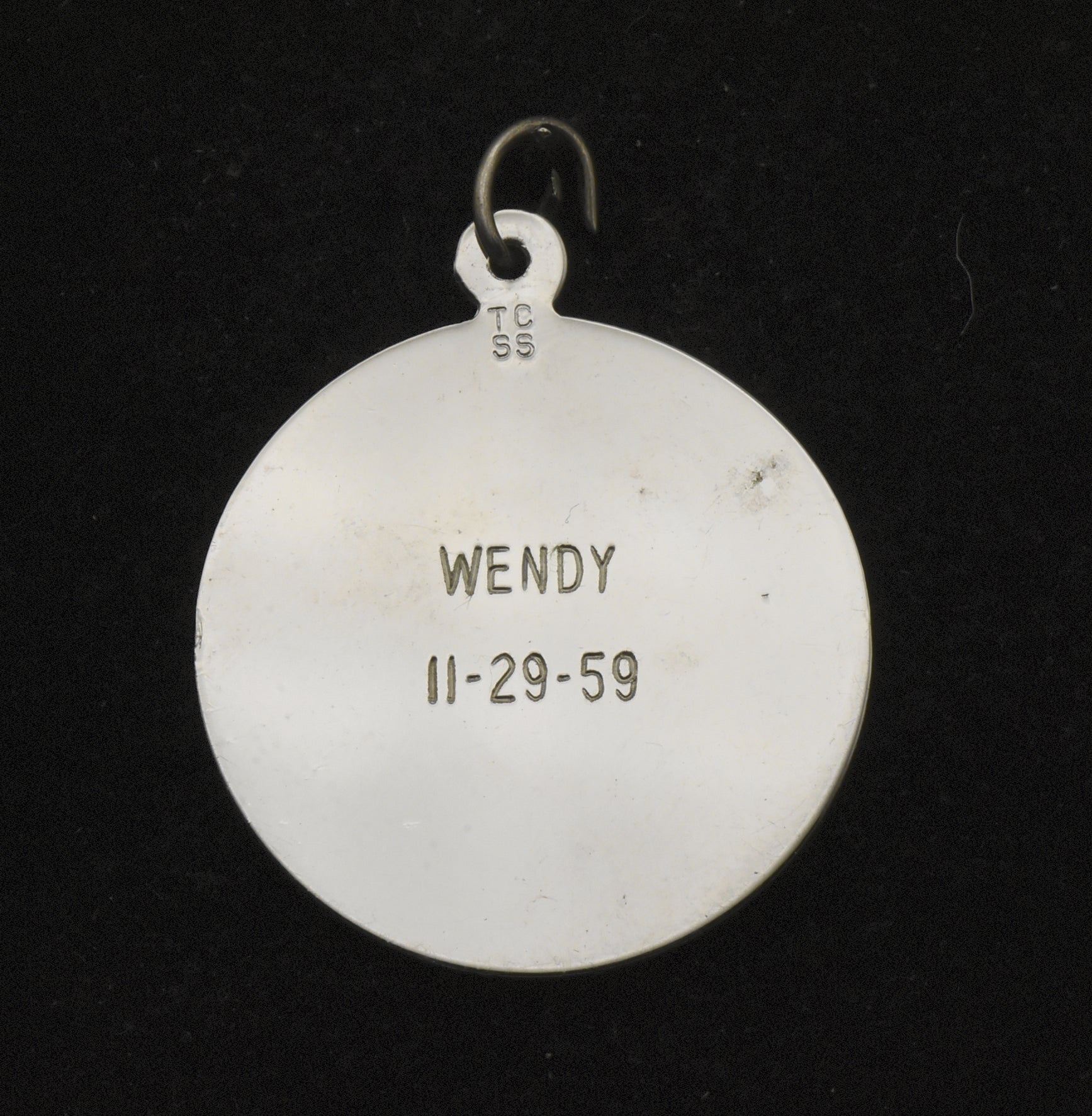 Vintage Sterling Silver "Sunday's Child" Birthday Charm Inscribed