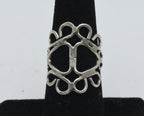 Vintage Handmade Sterling Silver Finger Ring - Size 6.25