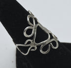 Vintage Handmade Sterling Silver Finger Ring - Size 6.25