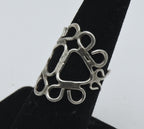 Vintage Handmade Sterling Silver Finger Ring - Size 6.25