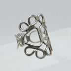 Vintage Handmade Sterling Silver Finger Ring - Size 6.25
