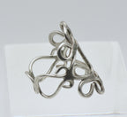 Vintage Handmade Sterling Silver Finger Ring - Size 6.25