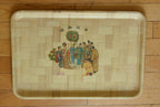 Woven Bamboo Tray with Printed Image