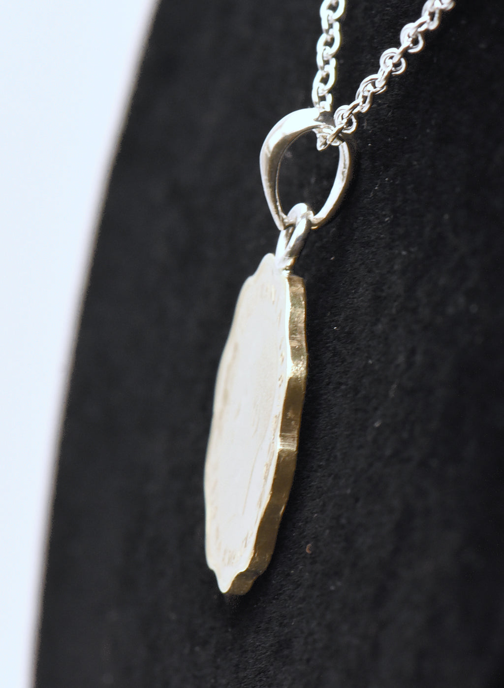 Vintage 10 Senti Tanzanian Coin Sterling Silver Pendant Chain Necklace - 18"