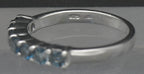 Vintage Sterling Silver Blue Topaz Ring - Size 7