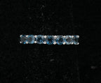 Vintage Sterling Silver Blue Topaz Ring - Size 7