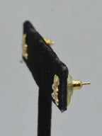 14K Gold Teddy Bear Stud Earrings