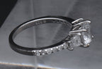Sterling Silver Cubic Zirconia Ring - Size 7.25