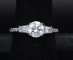 Sterling Silver Cubic Zirconia Ring - Size 7.25