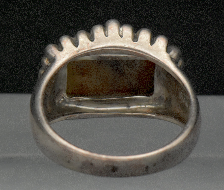 Vintage Tiger's Eye and Sterling Silver Ring - Size 7