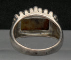 Vintage Tiger's Eye and Sterling Silver Ring - Size 7