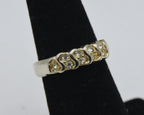 Vintage Gold Tone and Rhinestones Ring - Size 5.5