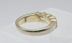 Vintage Gold Tone and Rhinestones Ring - Size 5.5
