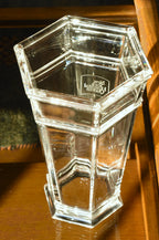 Tiffany & Co. - Vintage Windham Hexagonal Crystal Vase "New York Hospital Queens"