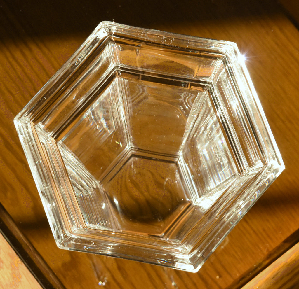 Tiffany & Co. - Vintage Windham Hexagonal Crystal Vase "New York Hospital Queens"
