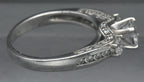 Vintage Sterling Silver CZ Three-Stone Ring - Size 9.5