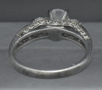 Vintage Sterling Silver CZ Three-Stone Ring - Size 9.5
