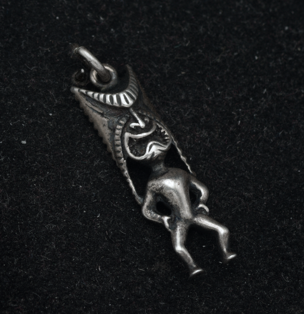 Vintage Sterling Silver Kane Tiki Charm