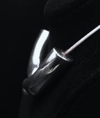 Vintage French Sterling Silver Elephant Tusk Necklace - Modified