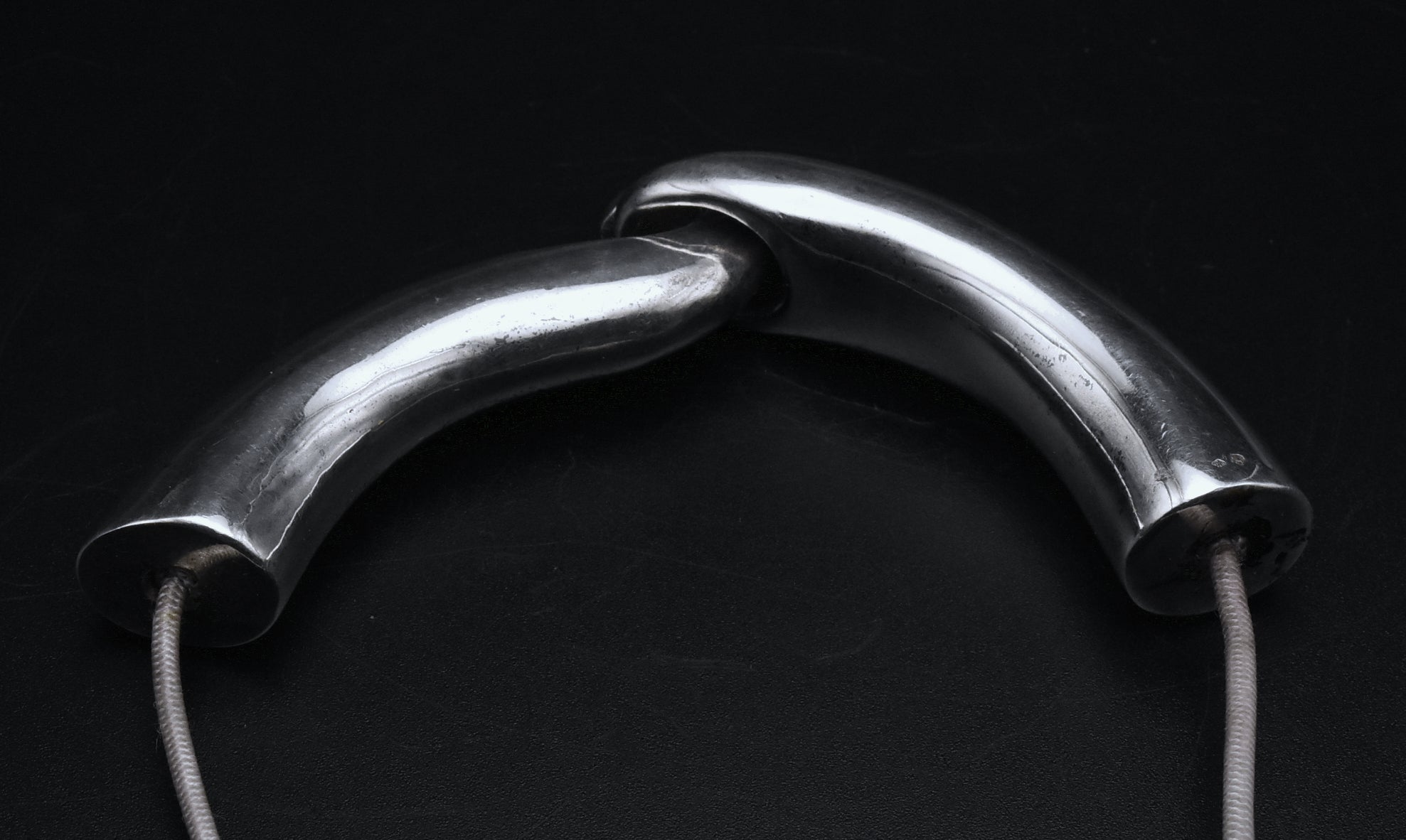 Vintage French Sterling Silver Elephant Tusk Necklace - Modified