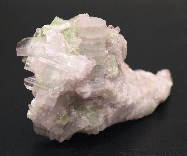 Light Pink and Green Tourmaline Crystal Cluster Specimen - Afghanistan