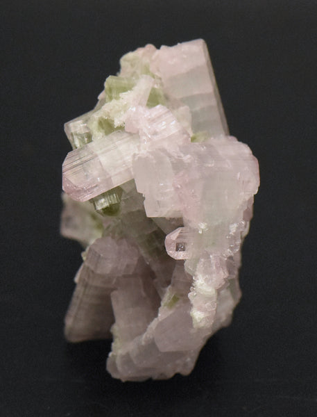 Light Pink and Green Tourmaline Crystal Cluster Specimen - Afghanistan